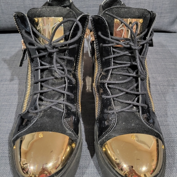 Giuseppe Zanotti hi top sneakers size 8-8.5 - Picture 2 of 11